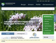 Tablet Screenshot of hedensted.dk
